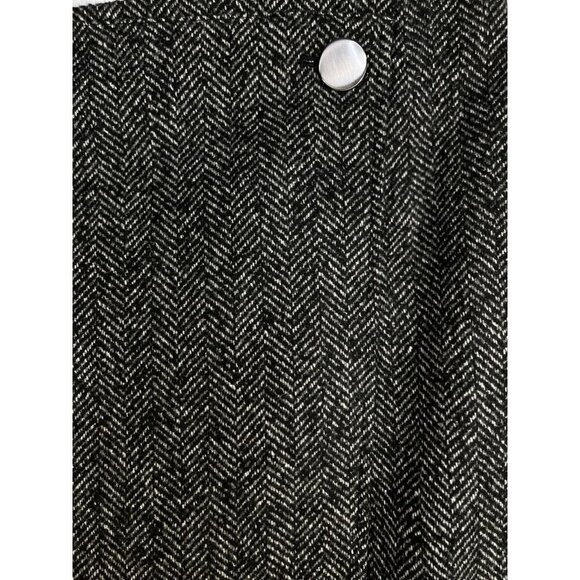 Ann Taylor Factory Ladies Twill Skirt, Size 16, Faux Wrap, Knee Length Side Zip - Picture 2 of 10